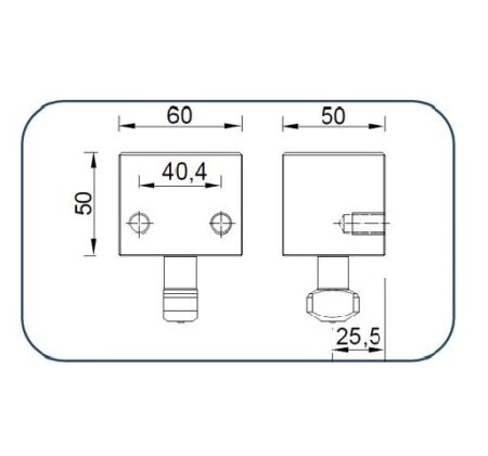 Candado seguridad cuadrado llave puntos puerta enrollable 3