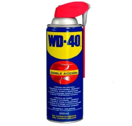 Lubricante multiusos WD40 en spray de 200ml doble acción